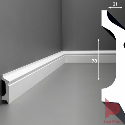 Купить Плинтус Cosca П001, 78х21, 2000мм. Фотографии, цена, характеристики