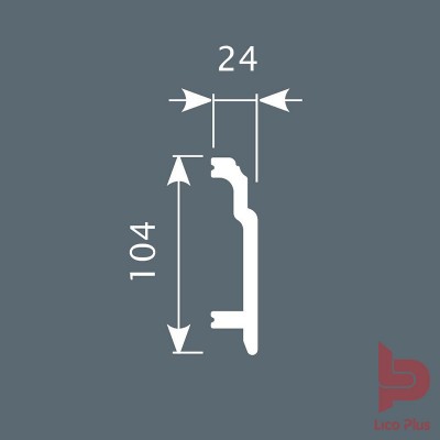 Купить Плинтус Cosca П003, 102х24, 2000мм. Фотографии, цена, характеристики